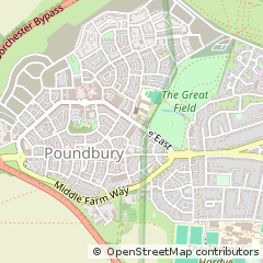 Map of Dorchester, Dorset
