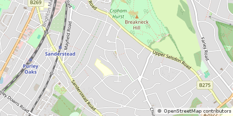 Map of South Croydon