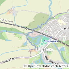 Map of Worksop, Nottinghamshire