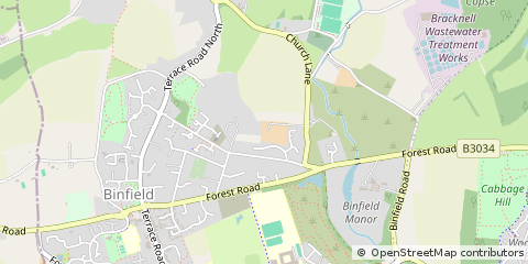 Map of Bracknell, Berkshire