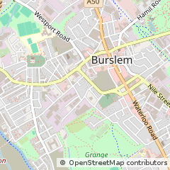 Map of Stoke-on-Trent, Staffordshire