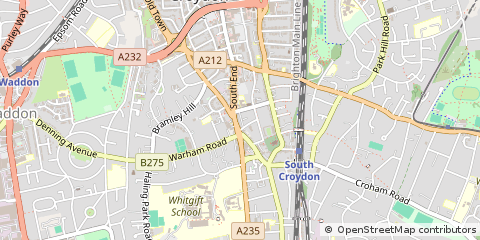 Map of Croydon