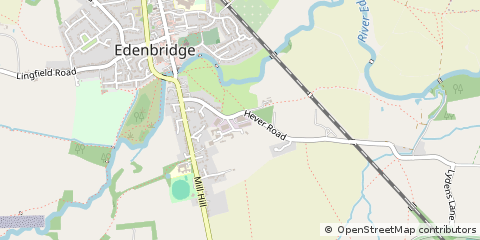 Map of Edenbridge, Kent