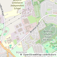 Map of Bedford, Bedfordhsire
