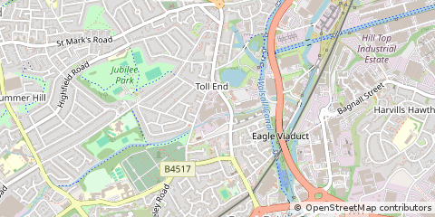 Map of Tipton, West Midlands