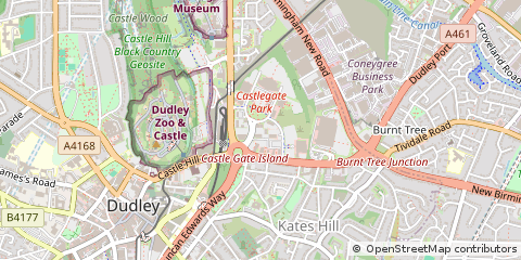 Map of Dudley