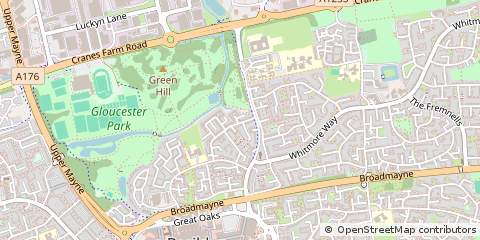 Map of Basildon, Essex