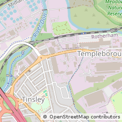 Map of Sheffield, South Yorkshire