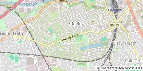 Map of Stockport, Cheshire