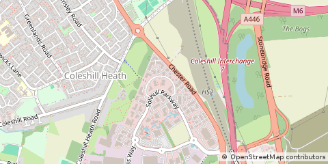 Map of Birmingham, West Midlands