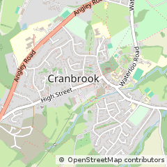 Map of Cranbrook, Kent