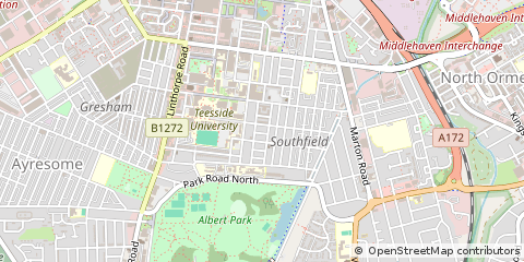 Map of Middlesbrough