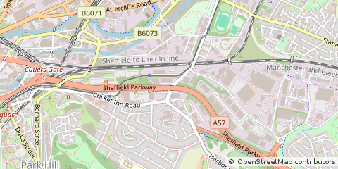 Map of Sheffield