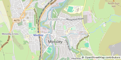 Map of Ashton-Under-Lyne