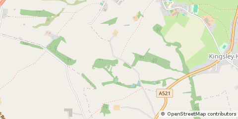 Map of Kingley Holt, Stoke on Trent