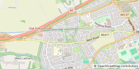 Map of Haddington, East Lothian