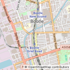 Map of Bootle, Merseyside