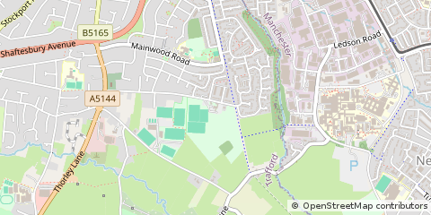 Map of Altrincham, Cheshire