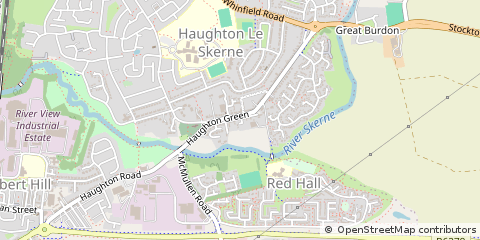 Map of Darlington, Co Durham