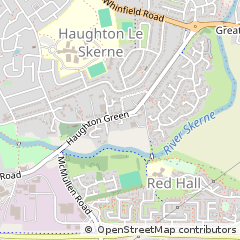 Map of Darlington, Co Durham