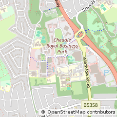 Map of Park Cheadle, Cheshire