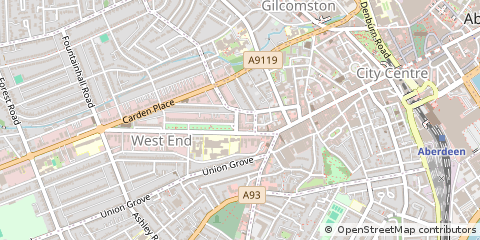 Map of Aberdeen