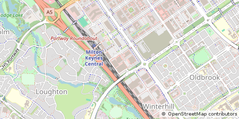 Map of Milton Keynes