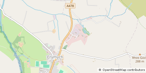 Map of Crymych