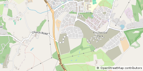 Map of Wokingham, Berksgire