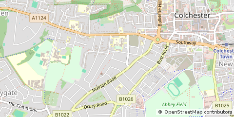 Map of Colchester