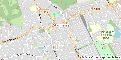 Map of Stanmore