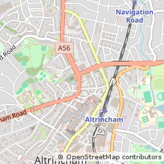 Map of Altrincham, Cheshire