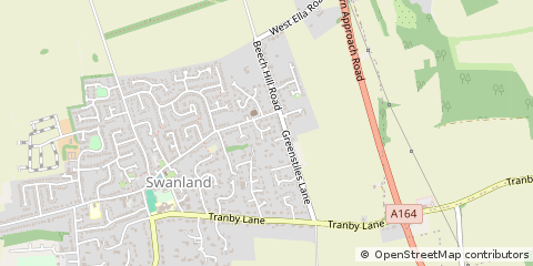 Map of North Ferriby, East Yorkshire