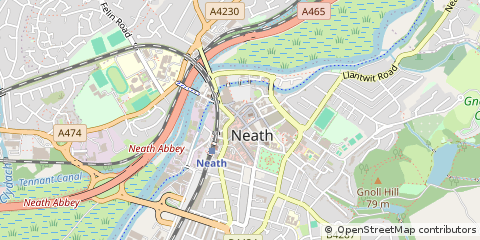 Map of Neath