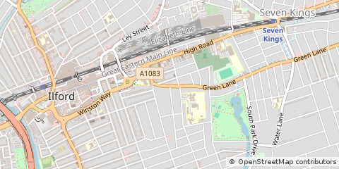 Map of Ilford, Essex