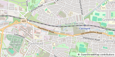 Map of Glasgow, Ayrshire