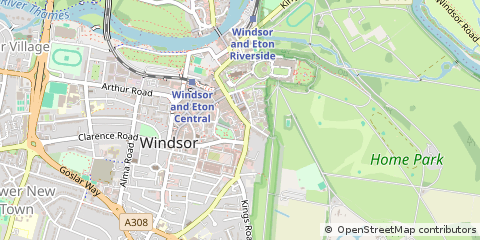 Map of Windsor, Berkshire