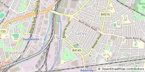 Map of Birmingham, West Midlands