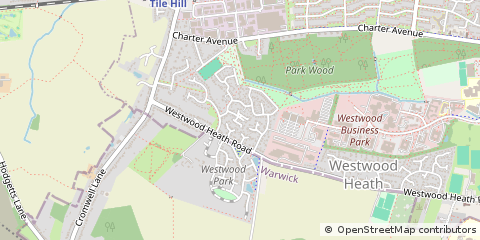 Map of Coventry, West Midlands
