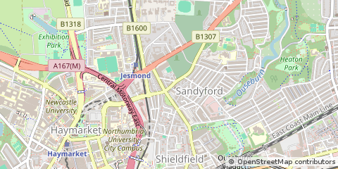 Map of Newcastle Upon Tyne