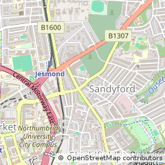 Map of Newcastle Upon Tyne