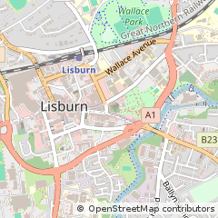 Map of Lisburn, CO. Antrim