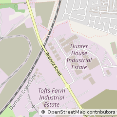 Map of Hartlepool, Teesside