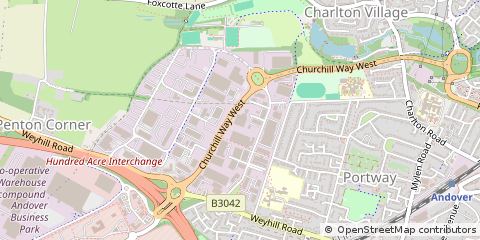 Map of Andover, Hampshire