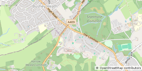 Map of Stanmore, Greater London