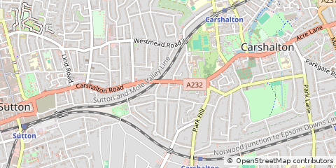 Map of Carshalton