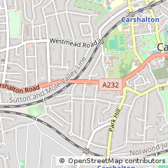 Map of Carshalton