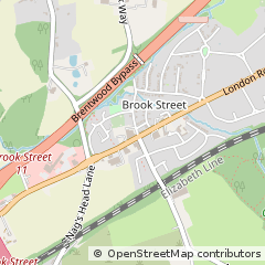 Map of Brentwood, Essex