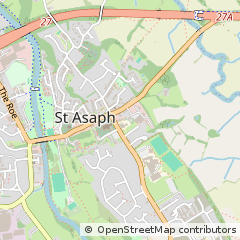 Map of ST Asaph, Denbighshire