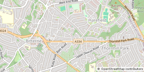 Map of Southampton, Hampshire